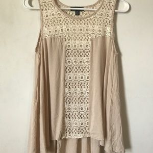Lace front tank